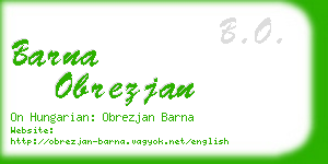 barna obrezjan business card